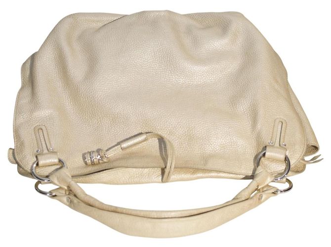 Céline Borsa Celine Grande in agnello argento con doppio manico per la spesa. - vista 7