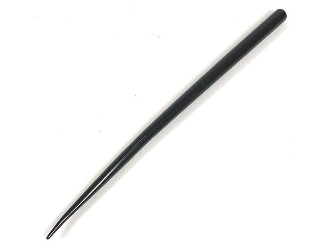Fermaglio per capelli Kanzashi in pelle nera Prada - vista 9