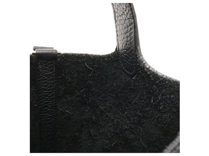 Borsa Picotin PM di Hermès in pelle Togo nera Nero - vista 7
