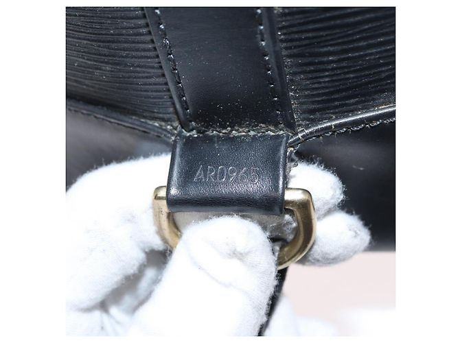 LOUIS VUITTON Borsa a Spalla Epi Randonnee PM Nera M52352 LV Auth 164683 Nero - vista 12