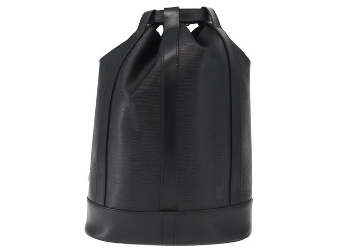LOUIS VUITTON Borsa a Spalla Epi Randonnee PM Nera M52352 LV Auth 164683 Nero - vista 13