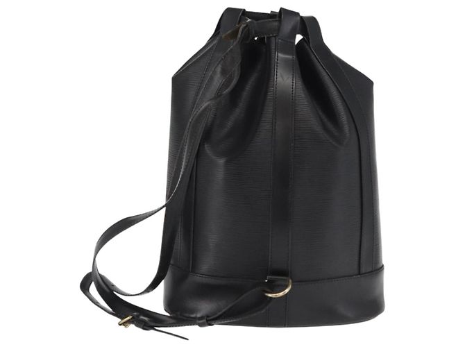 LOUIS VUITTON Borsa a Spalla Epi Randonnee PM Nera M52352 LV Auth 164683 Nero - vista 2