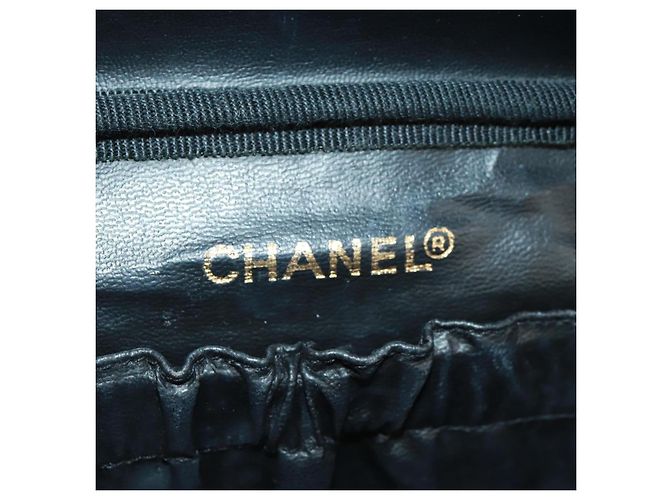 Pochette Vanity CHANEL Pelle Caviar Nera Oro CC Auth 157593V Nero D'oro - vista 16