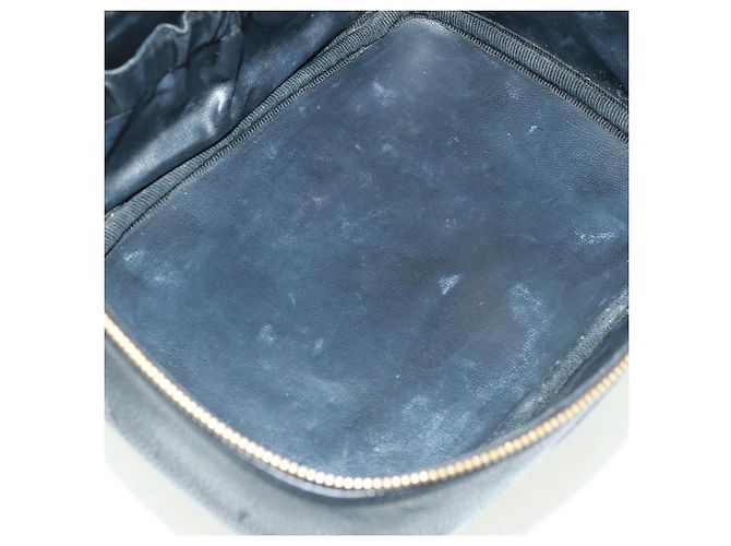 Pochette Vanity CHANEL Pelle Caviar Nera Oro CC Auth 157593V Nero D'oro - vista 17