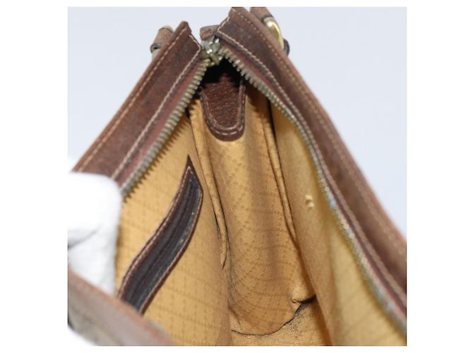 Gucci Borsa a Spalla GG Supreme PVC Beige Oro Auth 164473 D'oro - vista 19