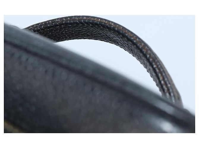 Pochette Vanity CHANEL Pelle Caviar Nera Oro CC Auth 164764 Nero D'oro - vista 6