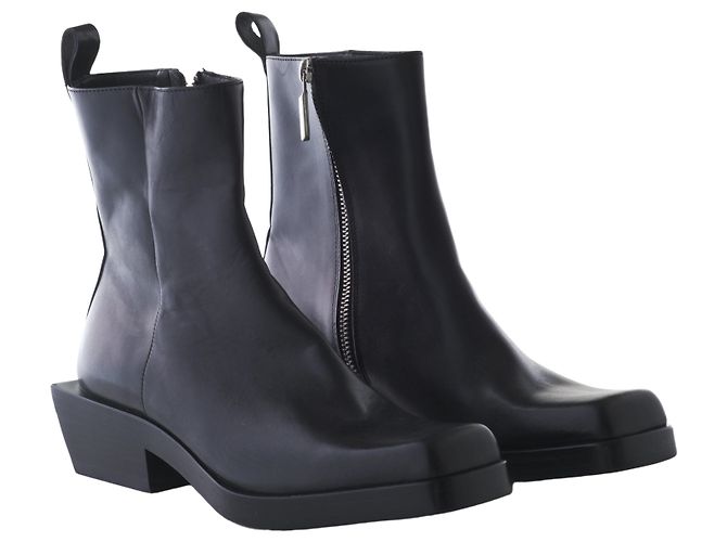 Botines de cuero Cesare Paciotti Negro - vista 2