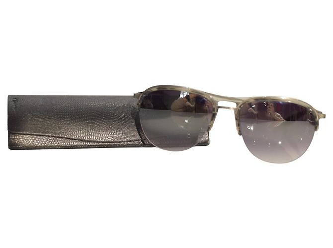 Gafas de sol Barton Perreira HEIST Pewter / Espejo Gris – Gafas de sol aviador unisex, 100% de protección UV - vista 9