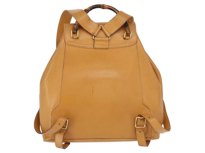 Gucci Vintage Bamboo Leather Marrone - vista 2