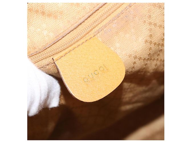 Gucci Vintage Bamboo Leather Marrone - vista 6