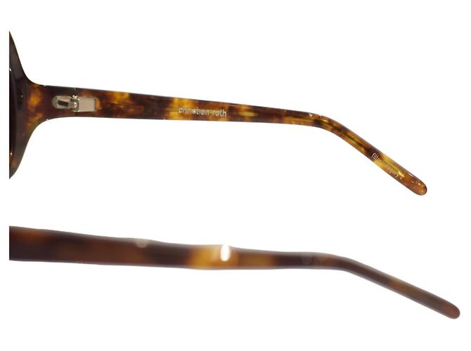 Autre Marque Christian Roth 14253 Oversized Square Sunglasses Tortoiseshell Frame Gradient Brown - view 7