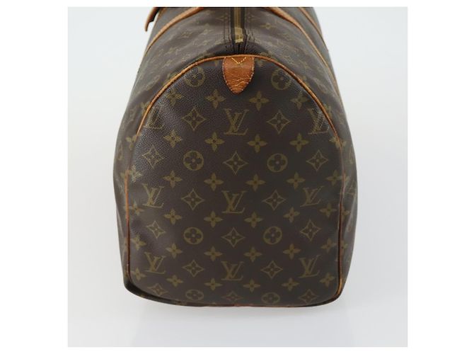 Borsa Keepall Louis Vuitton in tela Monogram 50 Marrone - vista 3