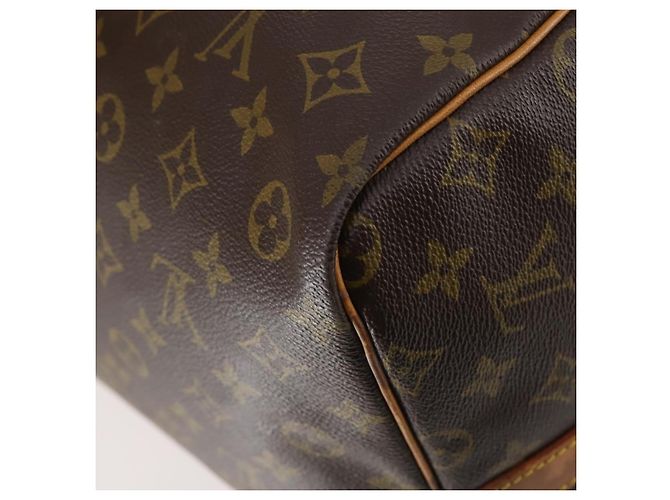 Borsa Keepall Bandoulière Louis Vuitton Monogram Canvas 60 Marrone - vista 6