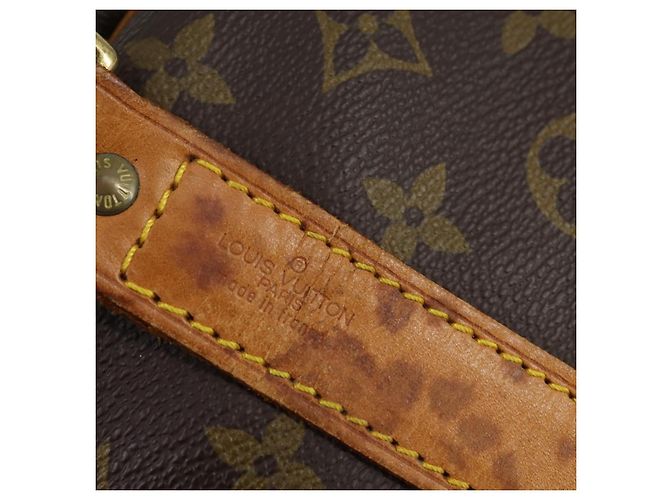 Borsa Keepall Bandoulière Louis Vuitton Monogram Canvas 60 Marrone - vista 7