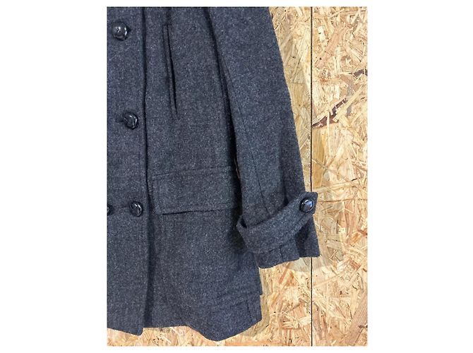 Isabel Marant Etoile Abrigo de Lana Gris Isabel Marant Étoile - vista 10