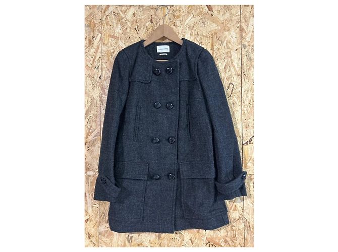 Isabel Marant Etoile Abrigo de Lana Gris Isabel Marant Étoile - vista 2