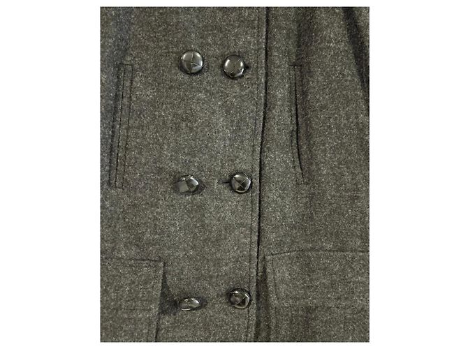 Isabel Marant Etoile Abrigo de Lana Gris Isabel Marant Étoile - vista 9