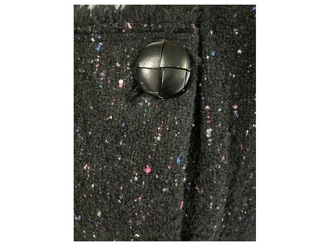 Abrigo Isabel Marant de tweed negro Multicolor - vista 10