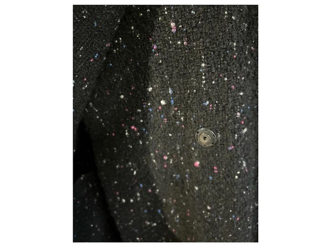 Abrigo Isabel Marant de tweed negro Multicolor - vista 11