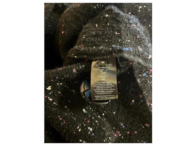 Abrigo Isabel Marant de tweed negro Multicolor - vista 13