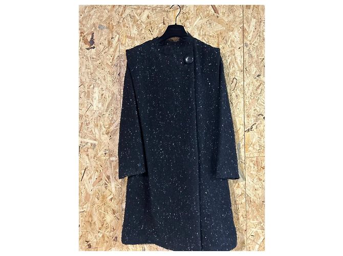 Abrigo Isabel Marant de tweed negro Multicolor - vista 2