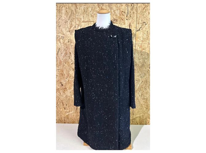 Abrigo Isabel Marant de tweed negro Multicolor - vista 5