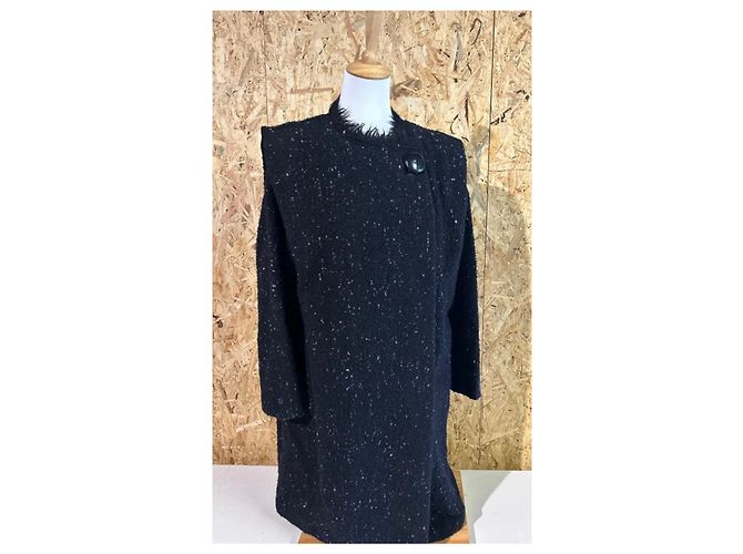 Abrigo Isabel Marant de tweed negro Multicolor - vista 6