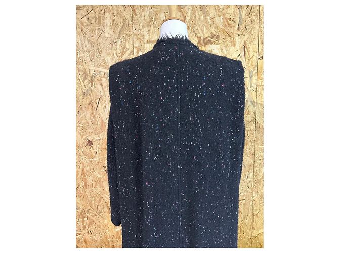 Abrigo Isabel Marant de tweed negro Multicolor - vista 8