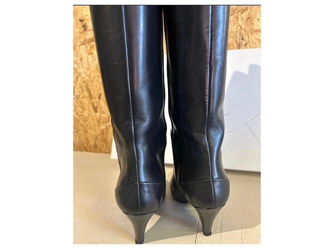 Autre Marque Samsoe Samsoe - Schwarze Lederstiefel - Ansicht 6