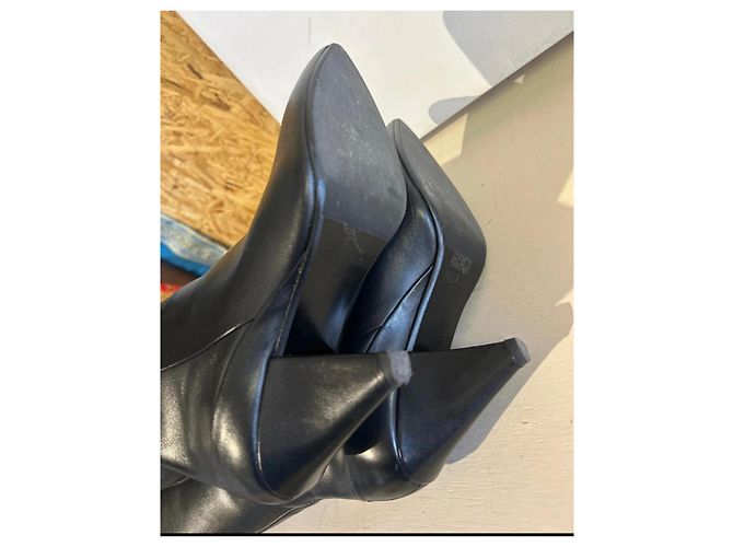 Autre Marque Samsoe Samsoe - Schwarze Lederstiefel - Ansicht 7