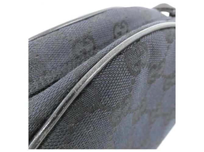 Gucci 90781 Handtasche Schwarzes GG Canvas mit Goldhardware - Ansicht 5
