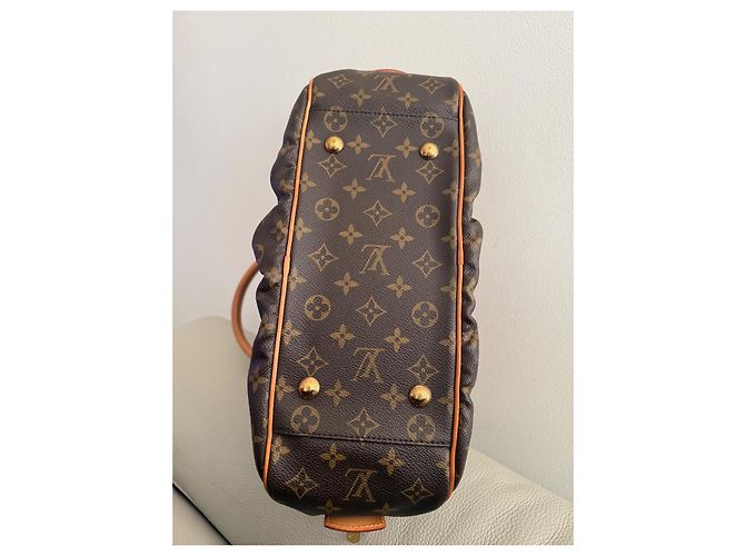 Tivoli Louis Vuitton Boston Mitzi Handtasche – Monogramm-Canvas – Authentisch Beige Dunkelbraun - Ansicht 5