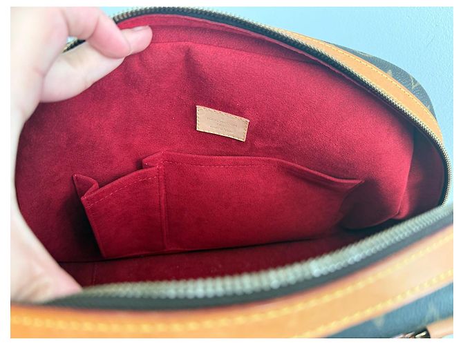 Tivoli Louis Vuitton Boston Mitzi Handtasche – Monogramm-Canvas – Authentisch Beige Dunkelbraun - Ansicht 8