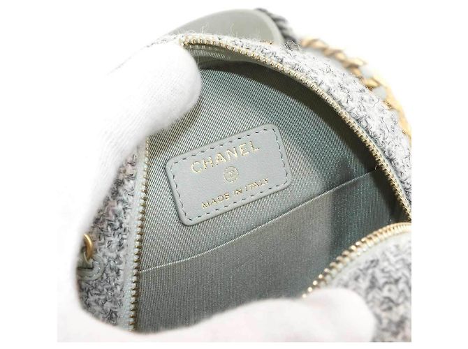 Borsa a spalla a catena Chanel 19 Round Clutch Marrone - vista 8