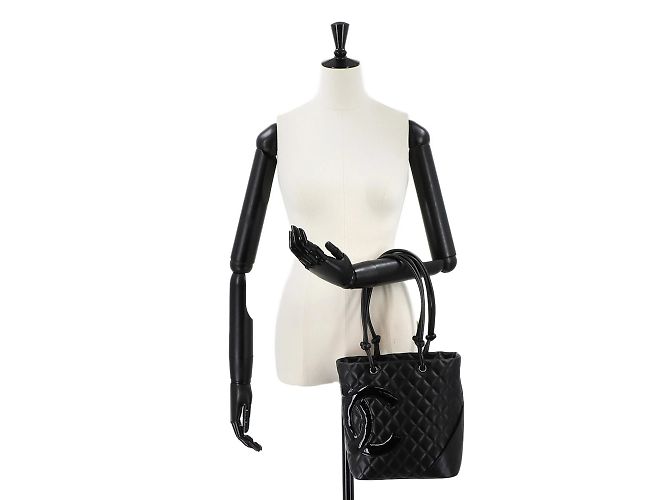 Chanel Cambon Linie Medium Tote Bag Schwarz - Ansicht 10