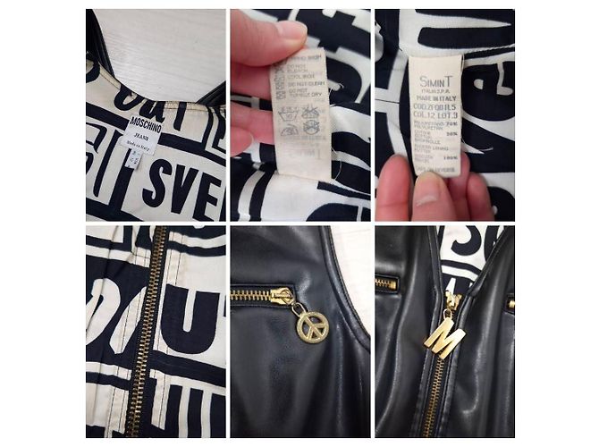 Chaleco de similpiel Moschino Jeans Negro - vista 9