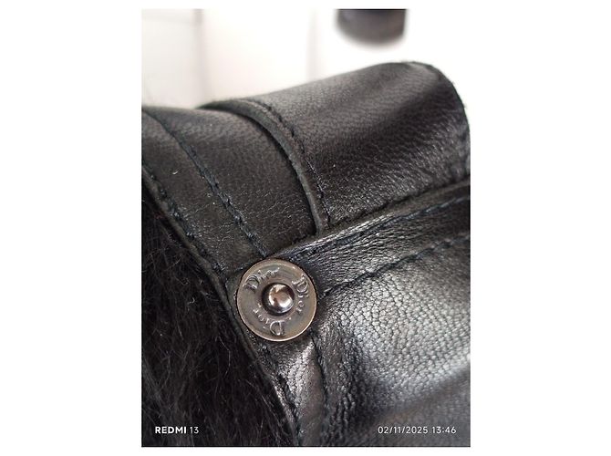 Dior Jacke aus schwarzem Lammleder - Ansicht 15