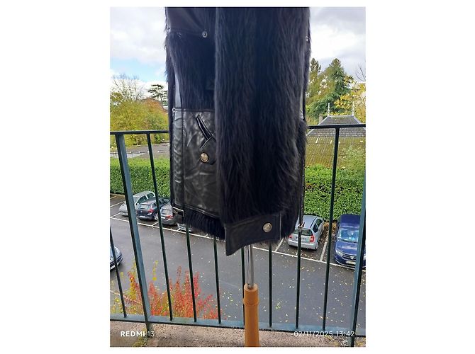 Dior Jacke aus schwarzem Lammleder - Ansicht 17
