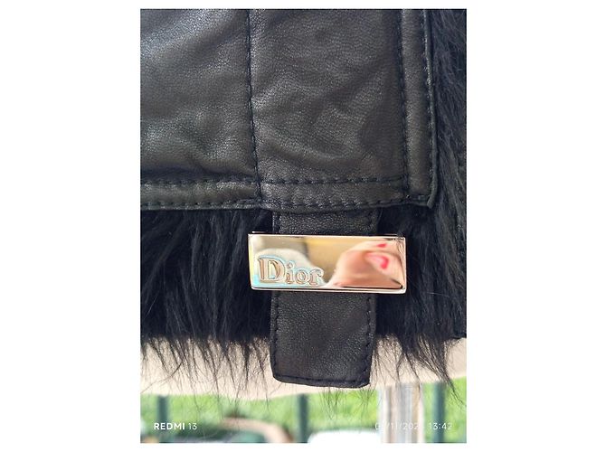 Dior Jacke aus schwarzem Lammleder - Ansicht 5