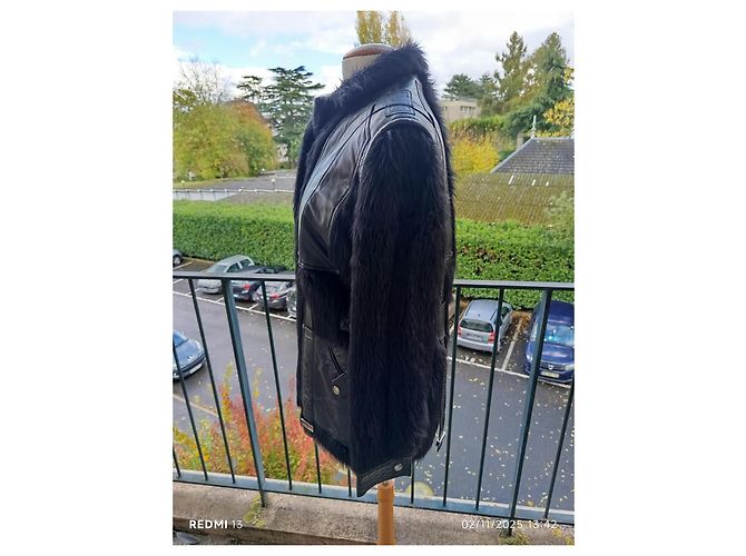 Dior Jacke aus schwarzem Lammleder - Ansicht 6
