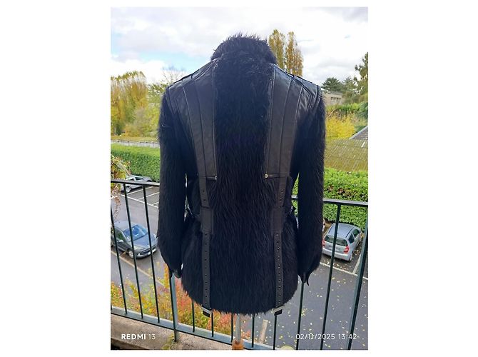 Dior Jacke aus schwarzem Lammleder - Ansicht 7