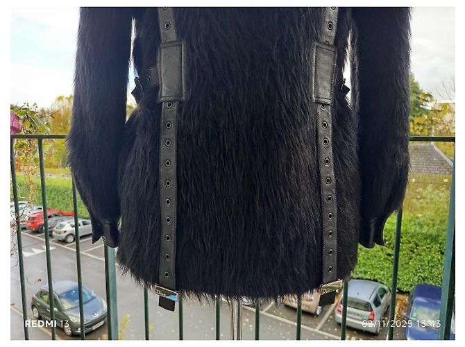 Dior Jacke aus schwarzem Lammleder - Ansicht 8