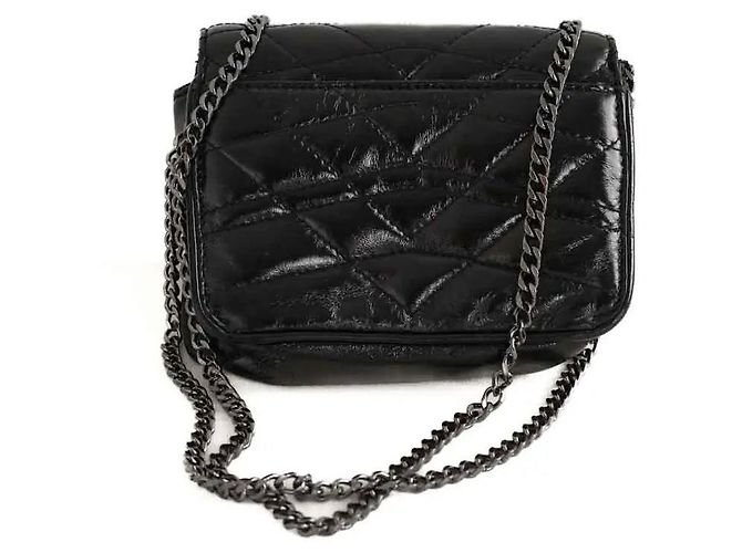 Zadig & Voltaire Borsa a tracolla in pelle nera Nero - vista 3