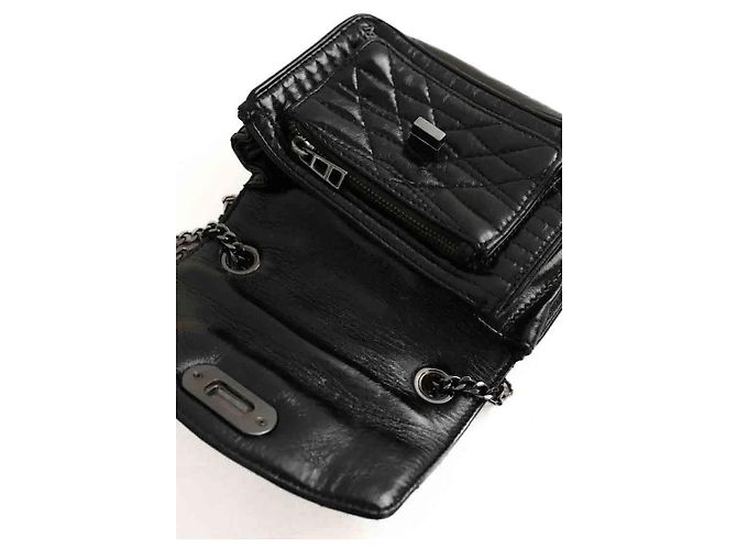 Zadig & Voltaire Borsa a tracolla in pelle nera Nero - vista 6