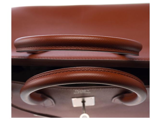 Hermès HERMES Birkin 35 Bag in Brown Leather - 103214 - view 10