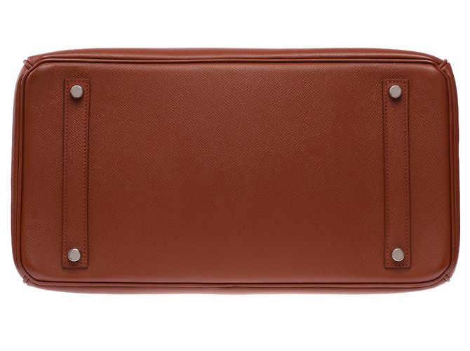 Hermès HERMES Birkin 35 Bag in Brown Leather - 103214 - view 11