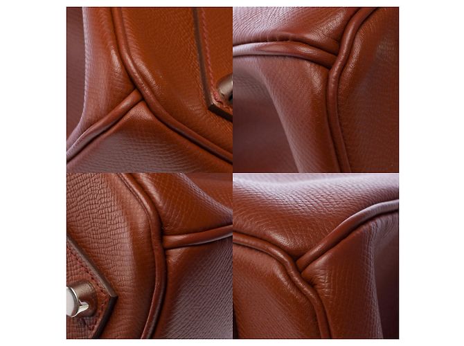 Hermès HERMES Birkin 35 Bag in Brown Leather - 103214 - view 12