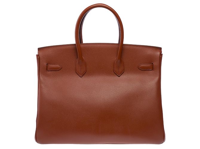 Hermès HERMES Birkin 35 Bag in Brown Leather - 103214 - view 4