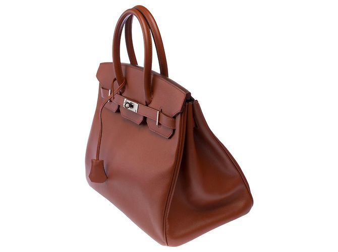 Hermès HERMES Birkin 35 Bag in Brown Leather - 103214 - view 5