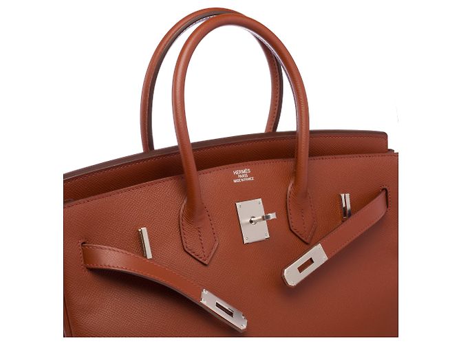Hermès HERMES Birkin 35 Bag in Brown Leather - 103214 - view 7